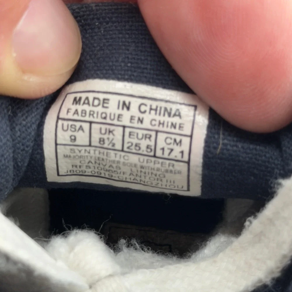 Polo Ralph Lauren Fantor III Toddler Boys Grey Navy Sneakers Size 9
